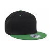 Flat peak cap - 4106:Black, Cotton, Green